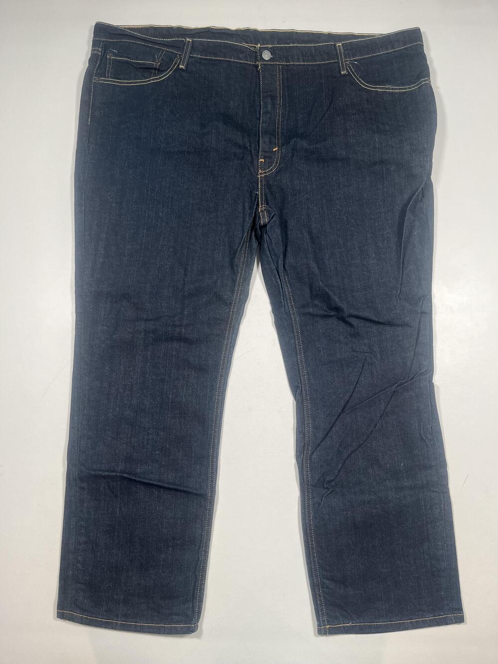 Levis 541 Jeans Mens 50x30 Blue Dark Wash Denim Athletic Tapered Big & Tall